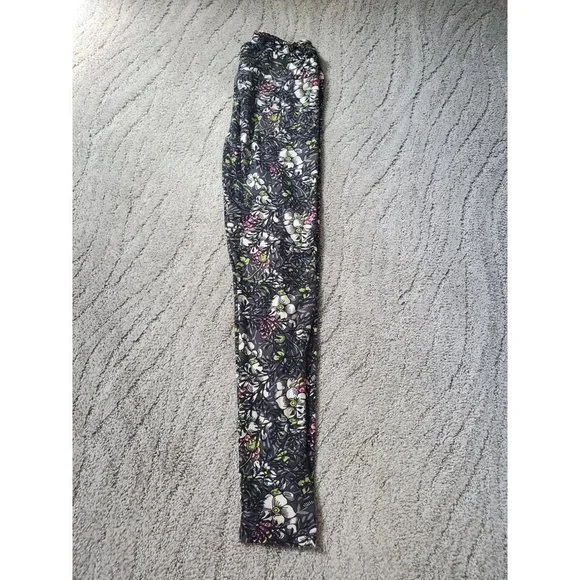 Lularoe Leggings One Size Floral Pattern - Picture 2 of 4